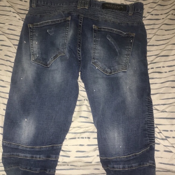 Balmain Denim Biker Jeans - Picture 3 of 5